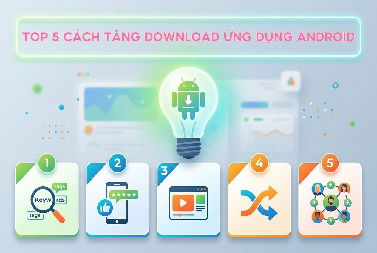 Top 5 cách tăng download ứng dụng android hiệu quả nhất trên CH Play